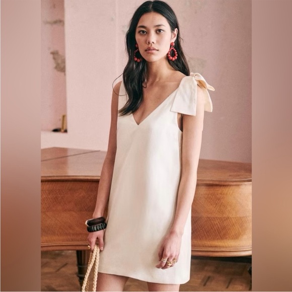 EUC Sezane Philomena Dress - pale pink - 38 - Picture 1 of 4